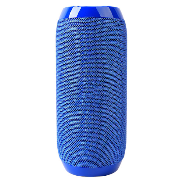 Bärbar Bluetooth högtalare Vattentät dubbelmembran Hållbar Bluetooth subwoofer för utomhusblå