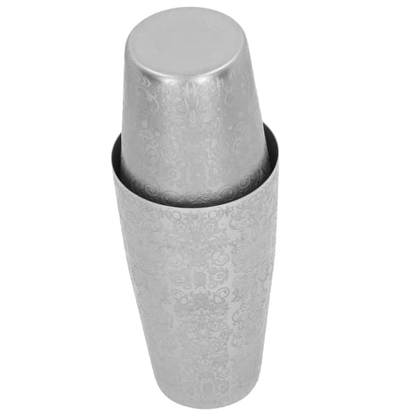 Cocktail Shaker Boston Shaker Sett Gravert Design 304 Rustfritt Stål for Bar Bartender