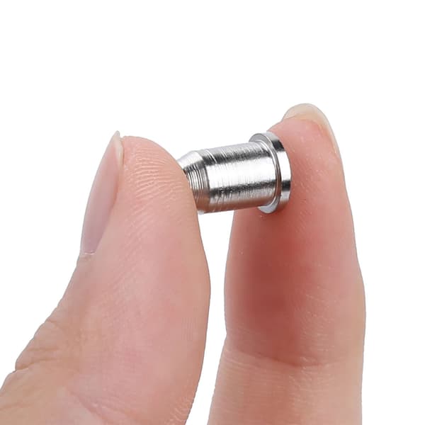 6 st järn elgitarr stränghylsor gitarr stränglock instrumenttillbehör (silver)