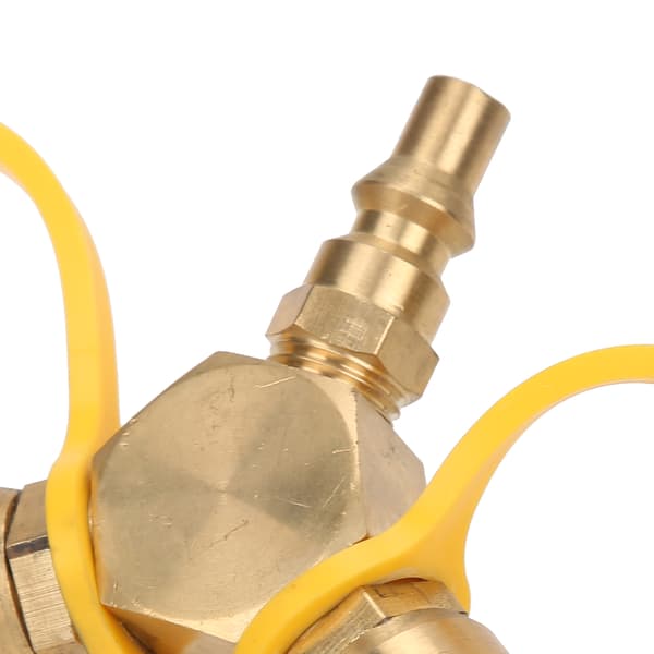 2-vägs 1/4-tums propan NPT snabbkoppling Y-splitadapter för propanslangskopplingssats för husbilar