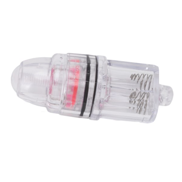 Deep Drop Fishing Light Transparent plast AA batteridrivet LED fiskeljus för trolling Hav Sötvatten Röd