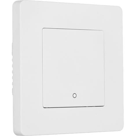 Smart strømbryter med timer, fjernkontroll for lamper og gardiner, 100-240V AC, hvit