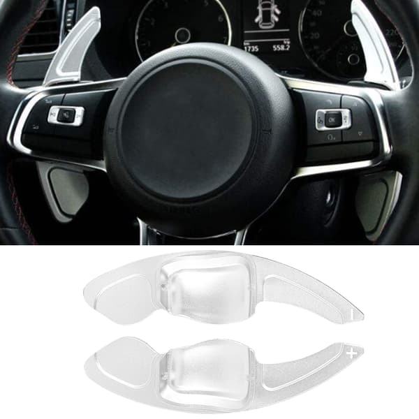 Aluminiumslegering Sølv Ratt Paddle Shift Forlengelsessett for Magotan