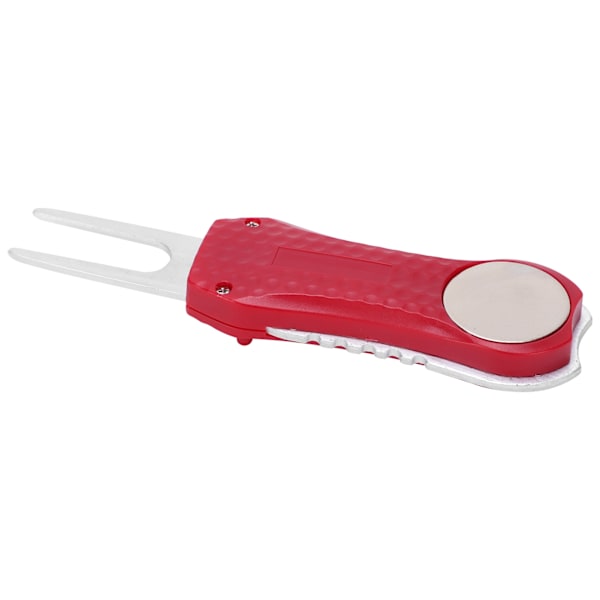 Golf Fork Golf Divot Reparationsfjederværktøj Pitchfork Cleaner Putting Green Fork TræningshjælpemidlerRød