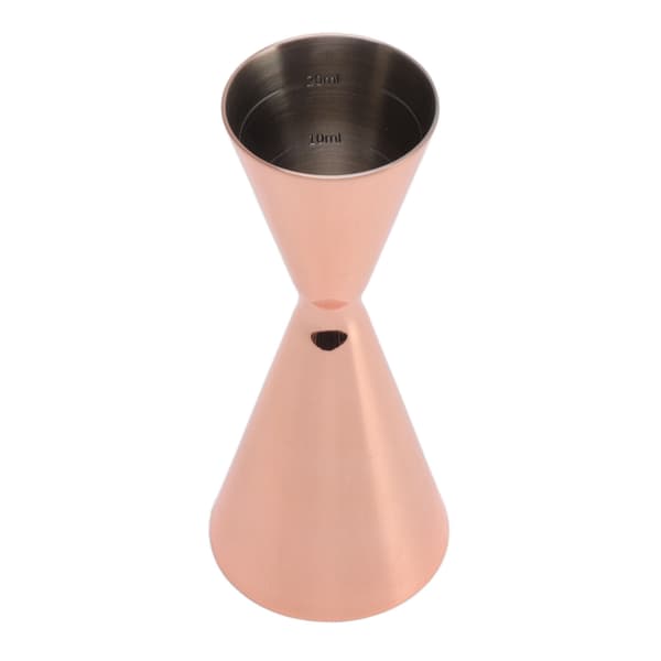 Cocktail Double Jigger Rostfritt Stål Innovativ Vimmätkopp Bartending Mätjigger 1/2oz Kopparplätering