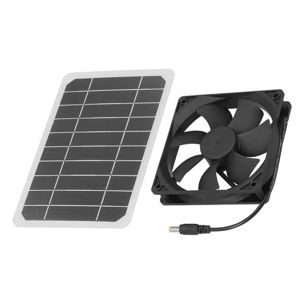 6W solpanel med køleventilator Mini ventilator soldrevet udsugningsventilator til kæledyrshundehus