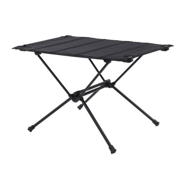 Kannettava Oxford Cloth Camping taitettava pöytä Multi alumiininen piknikpöytä musta