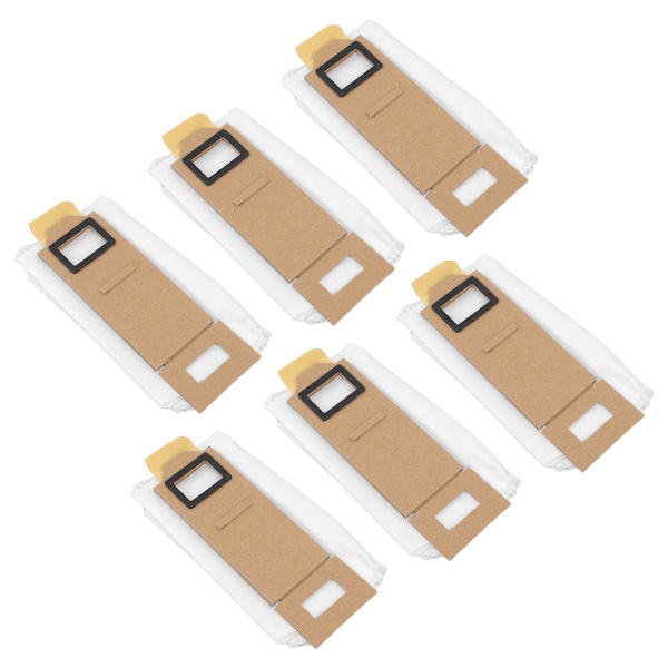 6 stk støvpose støvsuger reservedeler for Xiaomi Roborock T7S Plus EU-versjon