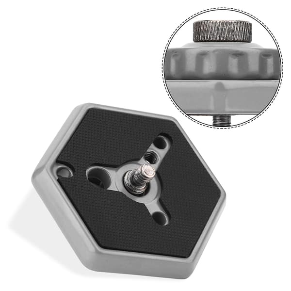 Snabbkopplingsplatta för Manfrotto 030‑14 RC0 3063 - Hexagonal Design