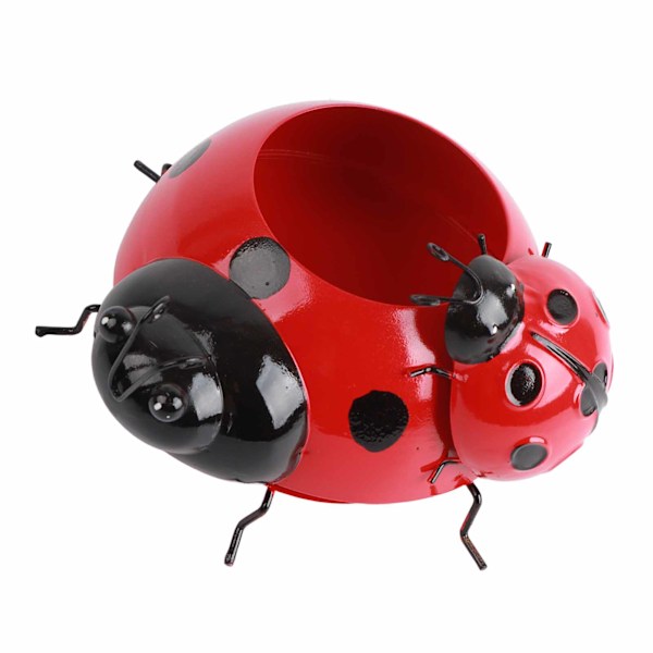 Metalli Ladybug Kukkaistutuskone Hyönteisen Muotoilu Kukka Ruukku Sisä- Tai Ulkokoristeluun