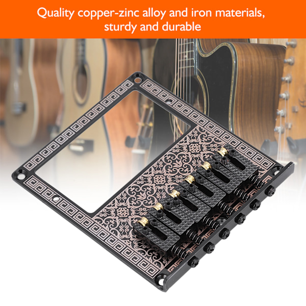 Sadel Guitar Bridge Humbucker Pickup Slot för TL Telecaster Elgitarrer Svart Kalejdoskop