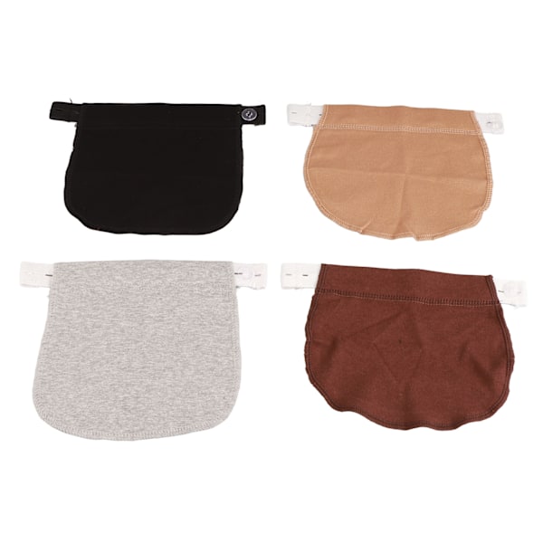 4pcs Maternity Pants Extender Elastic Strap Adjust Size Soft Nylon Pregnancy Waistband Extender