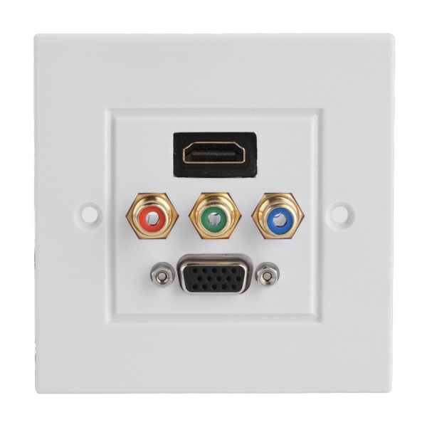 HDMI VGA 3RCA Threeinone Integrated Multimedia Wall Panel Audio Video Socket