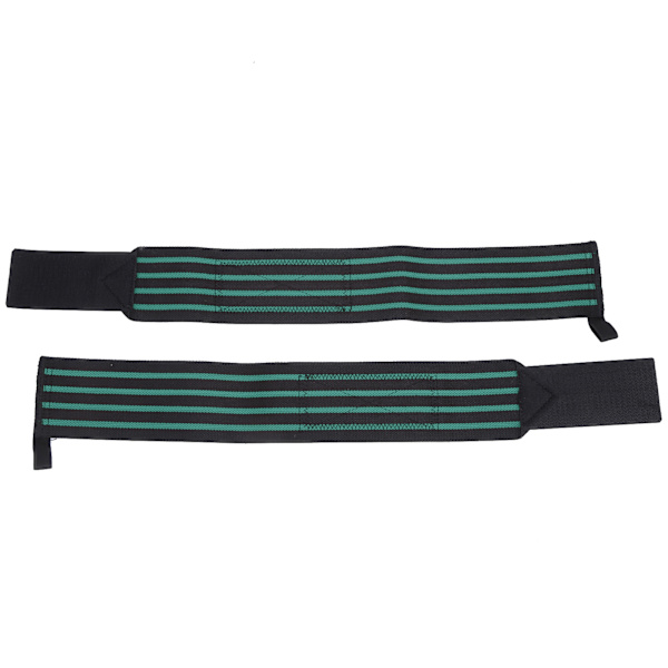 1 Par/ Set Fitness Tyngdlyftning Handledslindor Träning Kompression Handledsstöd Brace Grön Svart