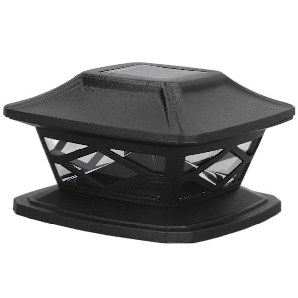 2set solcellsstolpar lampor LED-lampor 2 färger belysning uppladdningsbar IP44 vattentät PC-skal staketlampor för utomhusbruk
