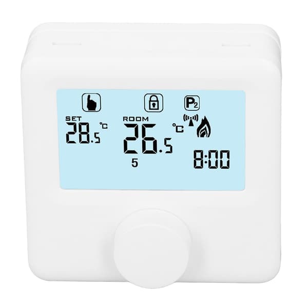 Digital temperaturregulator LCD-display programmerbar termostat för panna vit 30-230VDC