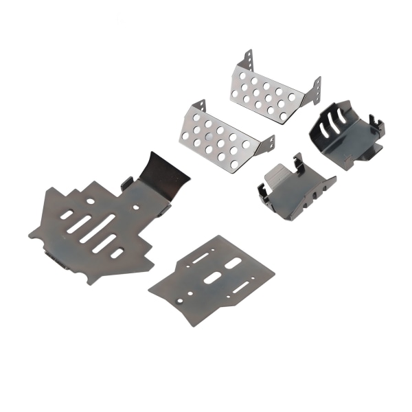 RC Chassis Armors Sæt Rustfrit Stål Sort Chassis Armor Axle Protector Skid Plate til Traxxas