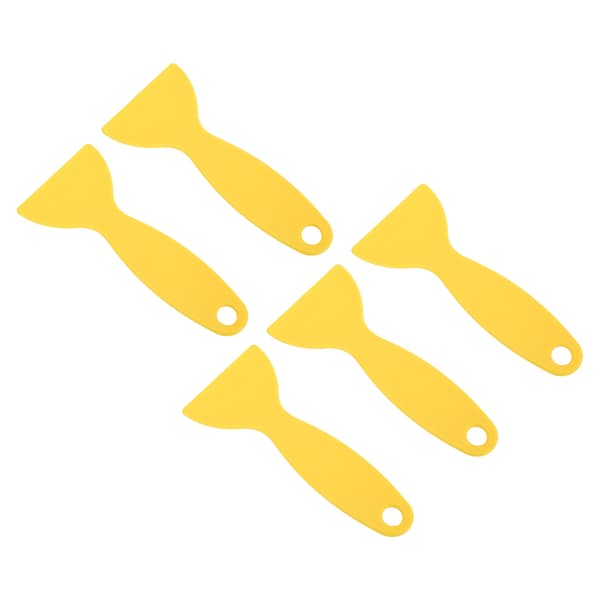 5 stk. 3D-printer spatel fleksibel plast 3D-print harpiksfjernelsesskraber til WANHAO D8 til ANYCUBIC til Nova Gul