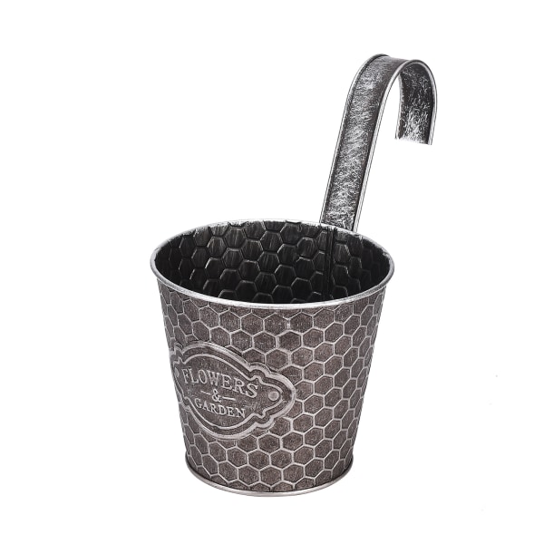 Metallväggplanterare Vertikal Ribbad Design Väggmonterad Blomkruka