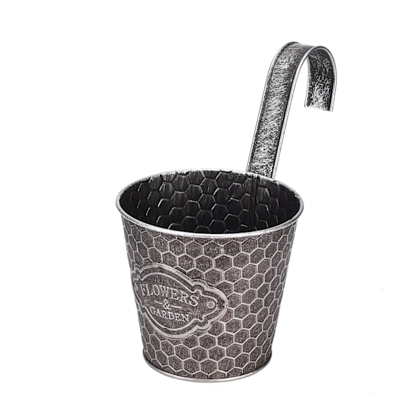 Metallveggplanter Vertikal ribbet design Veggmontert blomsterpotte