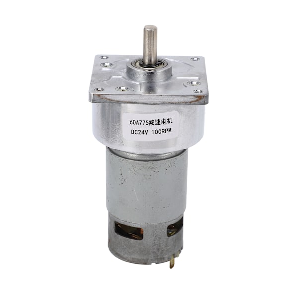 Vaihteistomoottori DC 24V 3.8A Nopeudenvaihde Itselukittuva Kääntyvä Madonvaihteinen Moottori Koneelle 100RPM 9.6KG·FCM