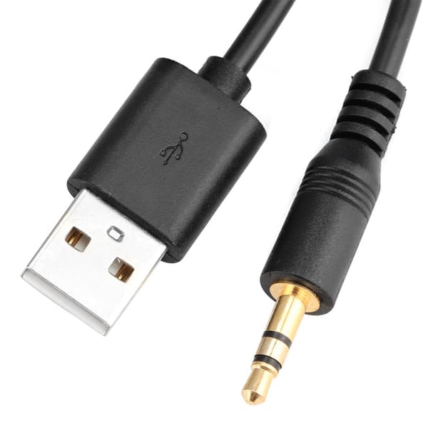 12 Pin AUX IN Adapter med USB 3.5MM Plugg Kompatibel med Bluetooth Passer for E90 E91 E92 E93