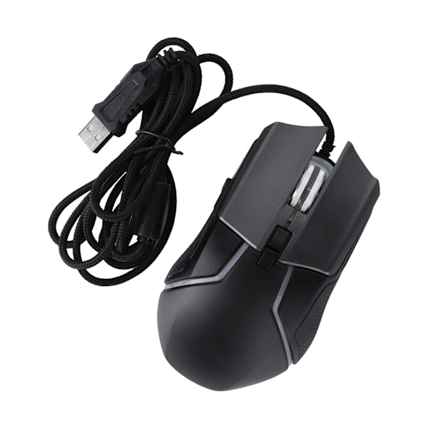 Spelmus Justerbar DPI Mekanisk Ergonomisk RGB-belysning Kabelanslutna möss för Gamer Stationär bärbar dator