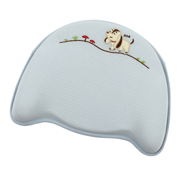 Baby Shaping Pillow Mjuk Andningsbar Ergonomisk Förhindra Platt Huvud Amning Sovkudde Blå 11,61 X 9,06 X 0,79in