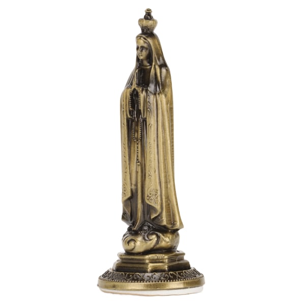 Mini Virgin Statue Håndskåret Enkel rengjøring Luktfri Slitesterk sinklegering Levende Dekorativ Holy Virgin Mary Dekorasjon Bronse RF TL002