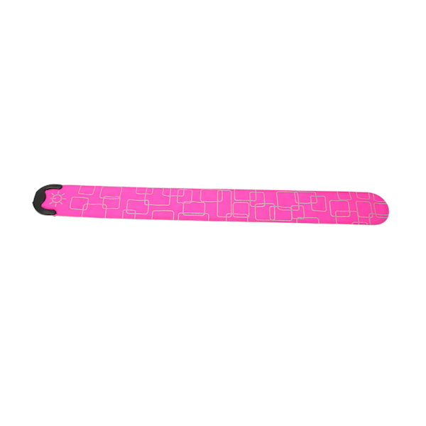 LED-säkerhetsarmband med USB-laddning, 3 justerbara nivåer, armband för utomhuslöpning på natten, rosa