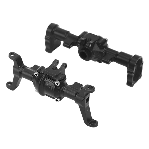 RC Etu- ja Taka-akselin Kotelo Alumiiniseos CNC Akselin Kotelosetti FMS FCX24 1/24 RC Autolle Musta