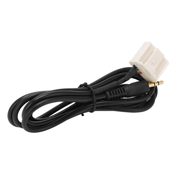 1m Lang AUX Lydinngangadapter 3,5 mm Svart Erstatning for Camry Corolla RAV4 Tacoma Musikkspiller