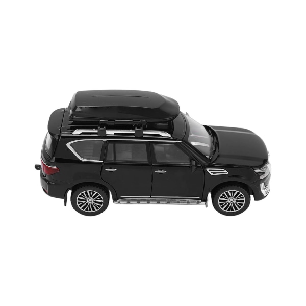 1/32 SUV Automalli Metalliseos Painevalettu Vedettävä Ajoneuvolelu Äänellä ja Valolla Pojille ja Tytöille Musta