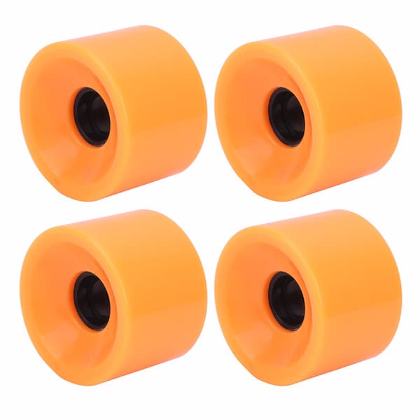 4 STK/Sæt Skateboard Høj Elastisk Farverig PU Hjul Tilbehør til De Fleste Skateboards Orange