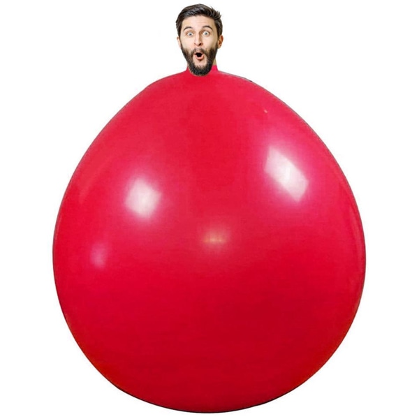 72 tum gigantisk mänsklig ballong rund klättring i ballong tjock latexballong för bröllopsfödelsedagsevenemang
