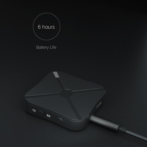 Bluetooth 5.0 AUX biladapter trådløs mottaker for telefon PC-lyd