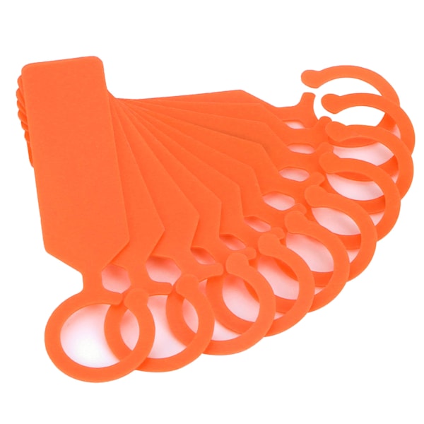 100 st växtetiketter för trädgårdsmärkning, 11 x 2,4 cm, orange