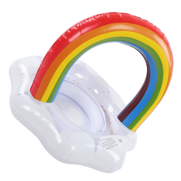 Baby Swimming Float Rainbow oppustelig børne svømmering med Safety Float Seat
