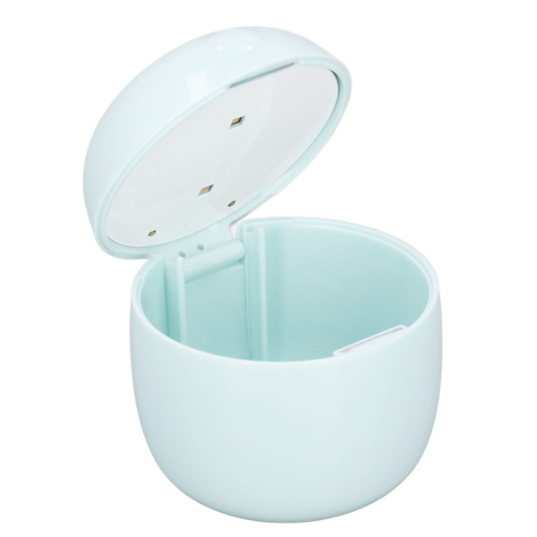 UV-rengöringsbox för nappflaskor med 2 LED-lampor, lång standbytid, USB-laddningsbar, grön