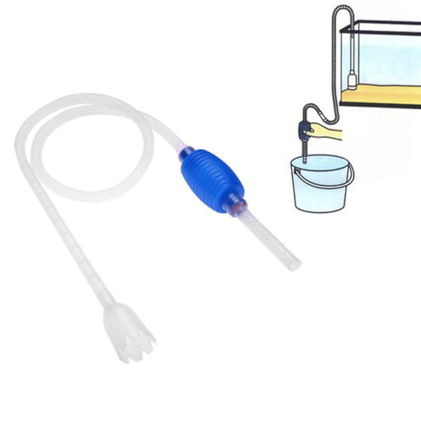 Akvarium fisketank grusrenser stor siphon vakuum vandskifter