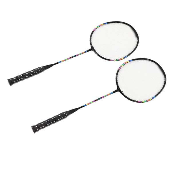 2 stk. badmintonracketer, lett, solid, dobbel badmintonracket med oppbevaringspose for 2 spillere