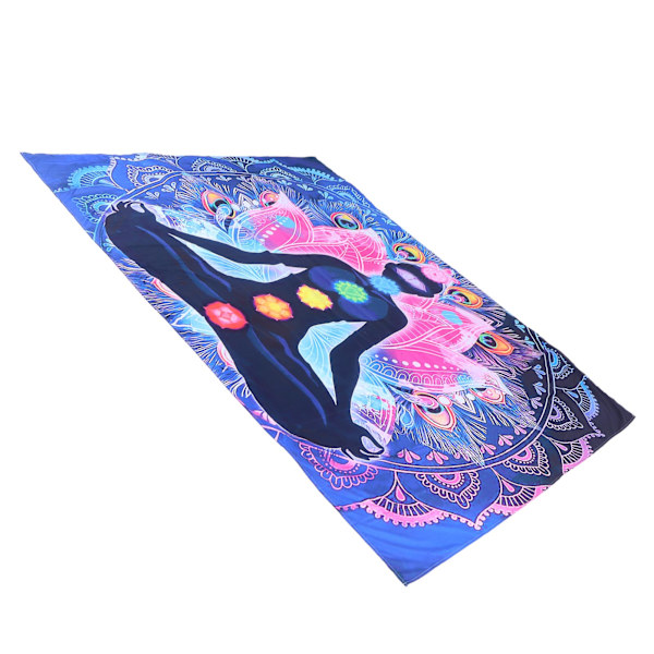 Veggteppe i nordisk stil, polyesterfiber, veggteppe, bakgrunnskunstdekor, 150 x 150 cm
