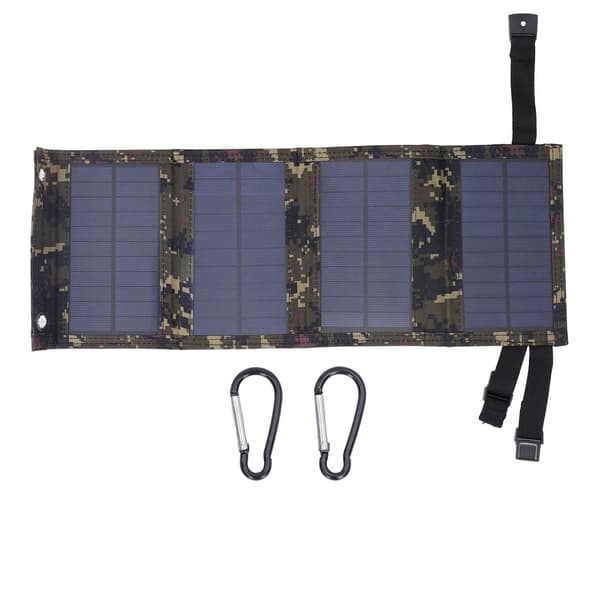 10W 5V Bærbar Sammenfoldelig Solpaneloplader Sæt IP65 Sammenfoldelig Solopladerplade til Camping Vandring Camouflage