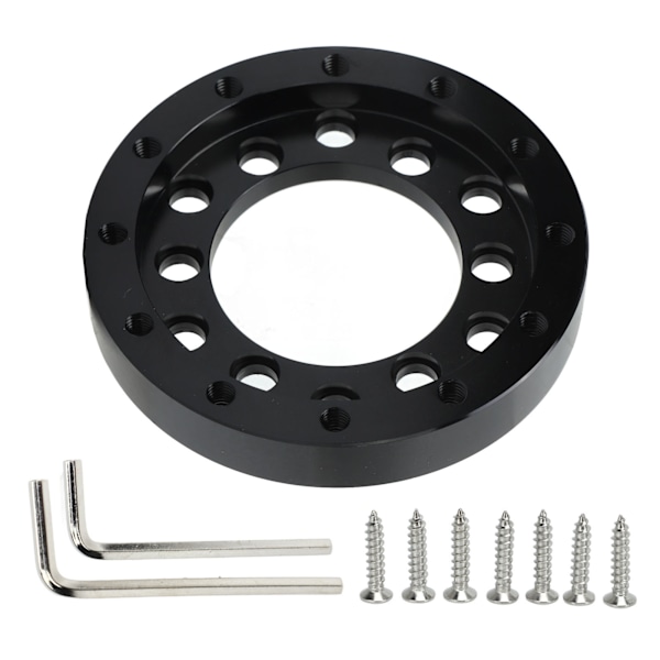 Ratadapterplade i Sort CNC Aluminium Legering til Logitech G25 G27 G29 G920 13 14 tommer Rat 70mm/2.75in