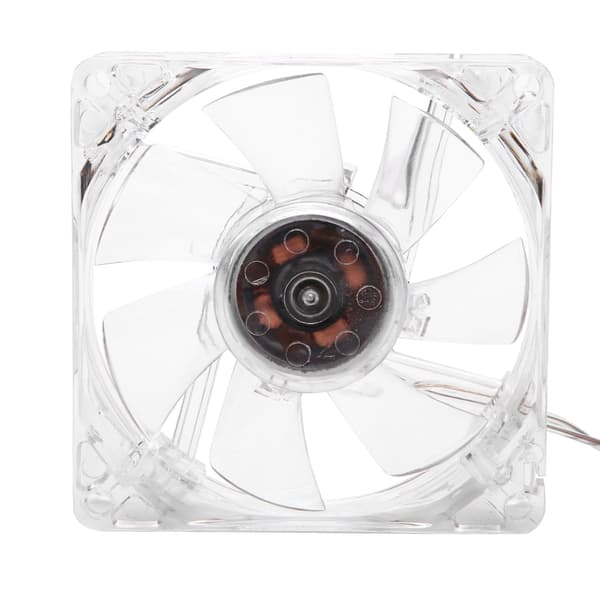 8 cm USB Farverig Lys Gennemsigtig Køleventilator 5V CPU Køleventilator Til PC Computer