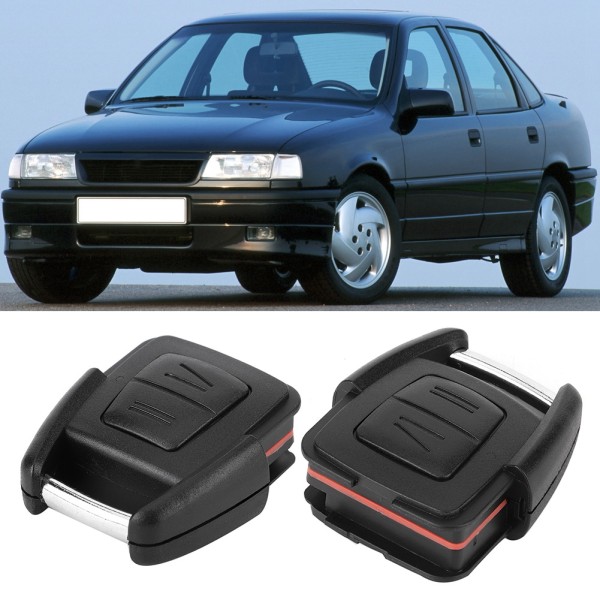 2 Knappar Fjärrkontroll Bilnyckel Skal Nyckel Fob Fodral Skydd Tillbehör Ersättning Passar OPEL