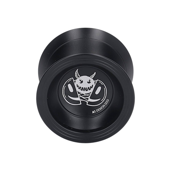 Yo Toy 2 Rotasjonsmoduser String Trick De-stressende Uresponsive Yo-yo med Kulelager for Barn Mørk Svart