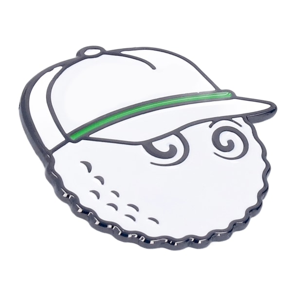 Golfhatteclips Zinklegeringsmagnet Golfhatteclips Aftagelig golfboldmarkør til golfbaneklub hvid