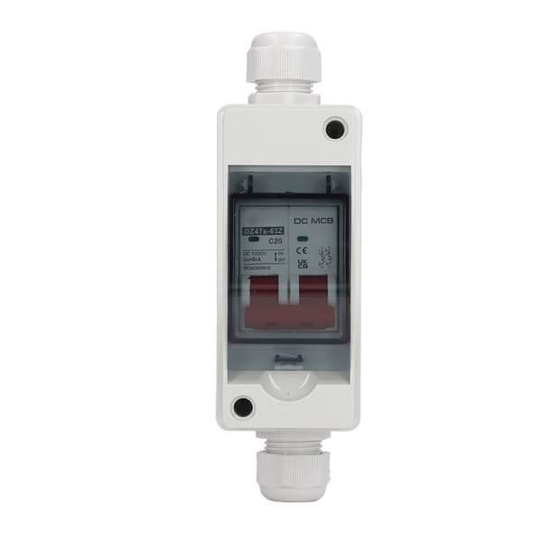 2P Miniature Afbryder IP65 Vandtæt Afbryder til Solcelleanlæg DC 1000V 20A