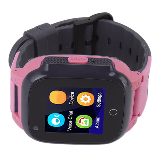 1,33 tum Färgdisplay Barn Smartklocka 4G GPS Videosamtal Vattentät Barntelefon Smartklocka Rosa